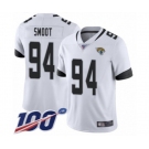 Men's Jacksonville Jaguars #94 Dawuane Smoot White Vapor Untouchable Limited Player 100th Season Football Jersey