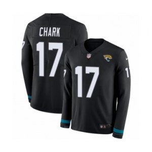 Men's Nike Jacksonville Jaguars #17 DJ Chark Limited Black Therma Long Sleeve NFL Jersey
