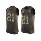 Men's Nike Jacksonville Jaguars #21 A.J. Bouye Limited Green Salute to Service Tank Top NFL Jersey