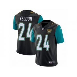 Men's Nike Jacksonville Jaguars #24 T.J. Yeldon Vapor Untouchable Limited Black Alternate NFL Jersey
