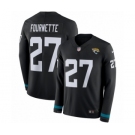 Men's Nike Jacksonville Jaguars #27 Leonard Fournette Limited Black Therma Long Sleeve NFL Jersey