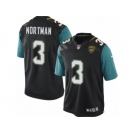 Men's Nike Jacksonville Jaguars #3 Brad Nortman Limited Black Alternate NFL Jersey