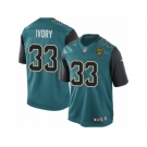 Men's Nike Jacksonville Jaguars #33 Chris Ivory Limited Teal Green Team Color NFL Jersey