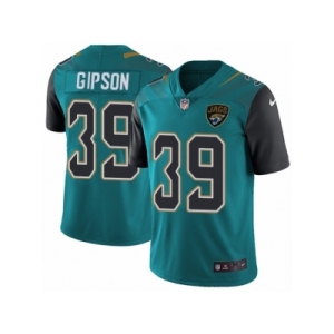 Men's Nike Jacksonville Jaguars #39 Tashaun Gipson Vapor Untouchable Limited Teal Green Team Color NFL Jersey