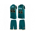 Men's Nike Jacksonville Jaguars #44 Myles Jack Limited Teal Green Tank Top Suit NFL Jersey