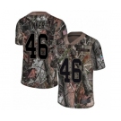 Men's Nike Jacksonville Jaguars #46 Carson Tinker Camo Rush Realtree Limited NFL Jerse