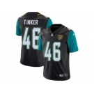 Men's Nike Jacksonville Jaguars #46 Carson Tinker Vapor Untouchable Limited Black Alternate NFL Jersey