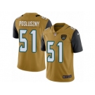Men's Nike Jacksonville Jaguars #51 Paul Posluszny Limited Gold Rush NFL Jersey