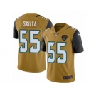 Men's Nike Jacksonville Jaguars #55 Dan Skuta Limited Gold Rush NFL Jersey