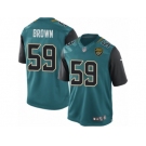 Men's Nike Jacksonville Jaguars #59 Arthur Brown Limited Teal Green Team Color NFL Jersey