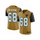 Men's Nike Jacksonville Jaguars #68 Kelvin Beachum Limited Gold Rush NFL Jersey
