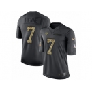 Men's Nike Jacksonville Jaguars #7 Chad Henne Limited Black 2016 Salute to Service NFL Jersey
