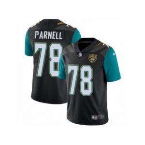 Men's Nike Jacksonville Jaguars #78 Jermey Parnell Vapor Untouchable Limited Black Alternate NFL Jersey