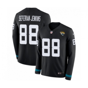 Men's Nike Jacksonville Jaguars #88 Austin Seferian-Jenkins Limited Black Therma Long Sleeve NFL Jersey
