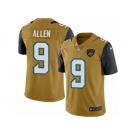 Men's Nike Jacksonville Jaguars #9 Brandon Allen Limited Gold Rush NFL Jersey