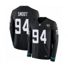 Men's Nike Jacksonville Jaguars #94 Dawuane Smoot Limited Black Therma Long Sleeve NFL Jersey