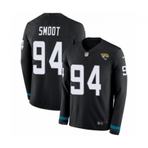 Men's Nike Jacksonville Jaguars #94 Dawuane Smoot Limited Black Therma Long Sleeve NFL Jersey