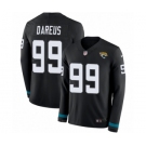 Men's Nike Jacksonville Jaguars #99 Marcell Dareus Limited Black Therma Long Sleeve NFL Jersey