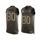 Nike Jacksonville Jaguars #80 Julius Thomas Green Men's Stitched NFL Limited Salute To Service Tank Top Jersey