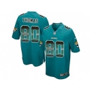 Nike Jacksonville Jaguars #80 Julius Thomas Teal Green Team Color Men's Stitched NFL Limited Strobe Jersey