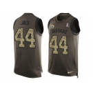 Nike Jaguars #44 Myles Jack Green Men's Stitched NFL Limited Salute To Service Tank Top Jersey