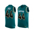 Nike Jaguars #44 Myles Jack Teal Green Team Color Men's Stitched NFL Limited Tank Top Jersey