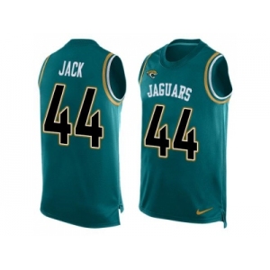 Nike Jaguars #44 Myles Jack Teal Green Team Color Men's Stitched NFL Limited Tank Top Jersey