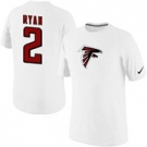 Matt Ryan Atlanta Falcons 2# Nike Player Name & Number T-Shirt white