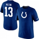 Mens Indianapolis Colts TY Hilton Nike Royal Blue Player Name and Number T-Shirt