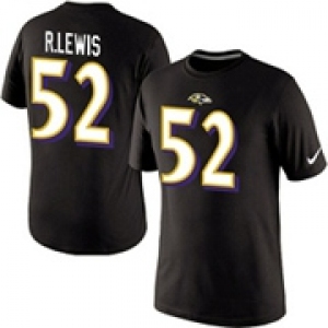 Nike Baltimore Ravens 52 R.LEWIS Pride Name & Number T-Shirt Black