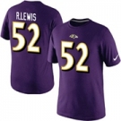 Nike Baltimore Ravens 52 R.LEWIS Pride Name & Number T-Shirt- Purple