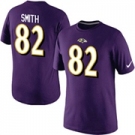 Nike Baltimore Ravens 82 Smith Pride Name & Number T-Shirt Purple