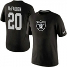 Nike Darren McFadden Oakland Raiders #20 Name & Number T-Shirt - Black