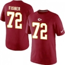 Nike Kansas City Chiefs 72 Eric Fisher Pride Name & Number T-Shirt Red