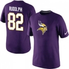 Nike Minnesota Vikings 82 Kyle Rudolph Name & Number T-Shirt