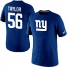 Nike New York Giants Lawrence Taylor Name & Number T-Shirt Blue