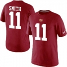 Nike San Francisco 49ers 11 SMITH Pride Name & Number T-Shirt Red