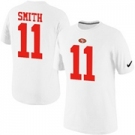 Nike San Francisco 49ers 11 SMITH Pride Name & Number T-Shirt White