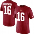 Nike San Francisco 49ers 16 Montana Pride Name & Number T-Shirt Red