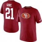 Nike San Francisco 49ers Frank Gore Name & Number T-Shirt Red