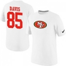 Nike San Francisco 49ers Vernon Davis Name & Number T-Shirt White