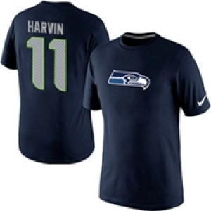 Percy Harvin Seattle Seahawks Nike Player Name & Number T-Shirt Blue