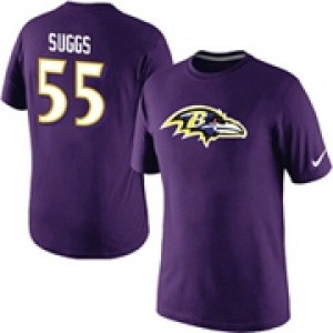 Terrell Suggs Baltimore Ravens Nike Player Name & Number T-Shirt Purple