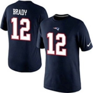 Tom Brady New England Patriots Nike Player Pride Name & Number T-Shirt Blue