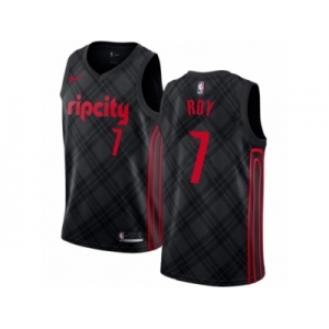 Women Nike Portland Trail Blazers #7 Brandon Roy Swingman Black NBA Jersey - City Edition