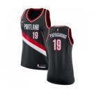 Women's Nike Portland Trail Blazers #19 Georgios Papagiannis Swingman Black NBA Jersey - Icon Edition