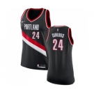 Women's Nike Portland Trail Blazers #24 Anfernee Simons Swingman Black NBA Jersey - Icon Edition