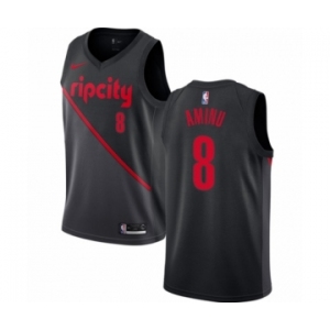 Women's Nike Portland Trail Blazers #8 Al-Farouq Aminu Swingman Black NBA Jersey - 2018-19 City Edition