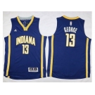 Youth Indiana Pacers #13 Paul George Navy Blue Stitched NBA Jersey