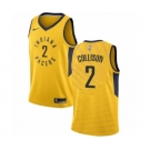 Youth Nike Indiana Pacers #2 Darren Collison Authentic Gold NBA Jersey Statement Edition